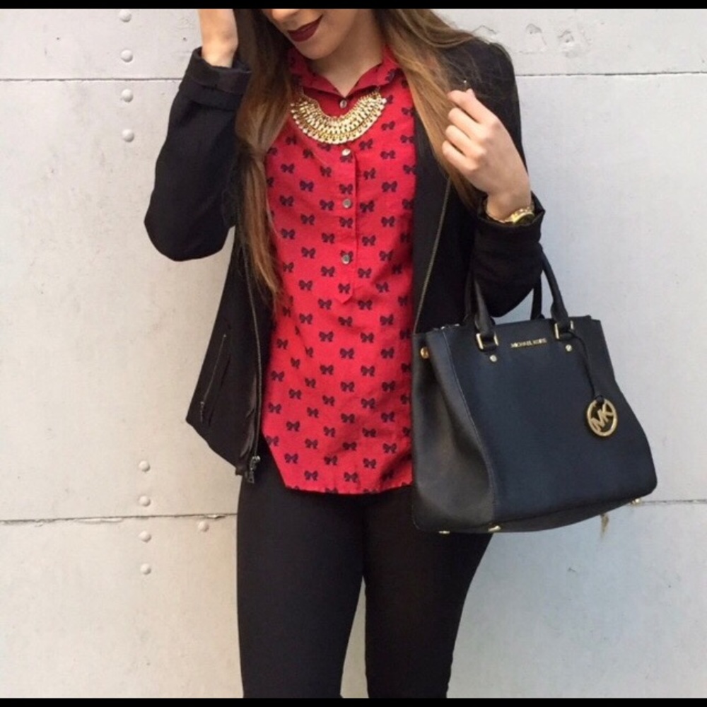 ❌sold❌ J. Crew Bow Popover Shirt